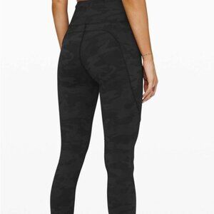 NWT Lululemon Fast Free Pant Tight 28 HR Incognito Camo Multi Grey 4 RARE